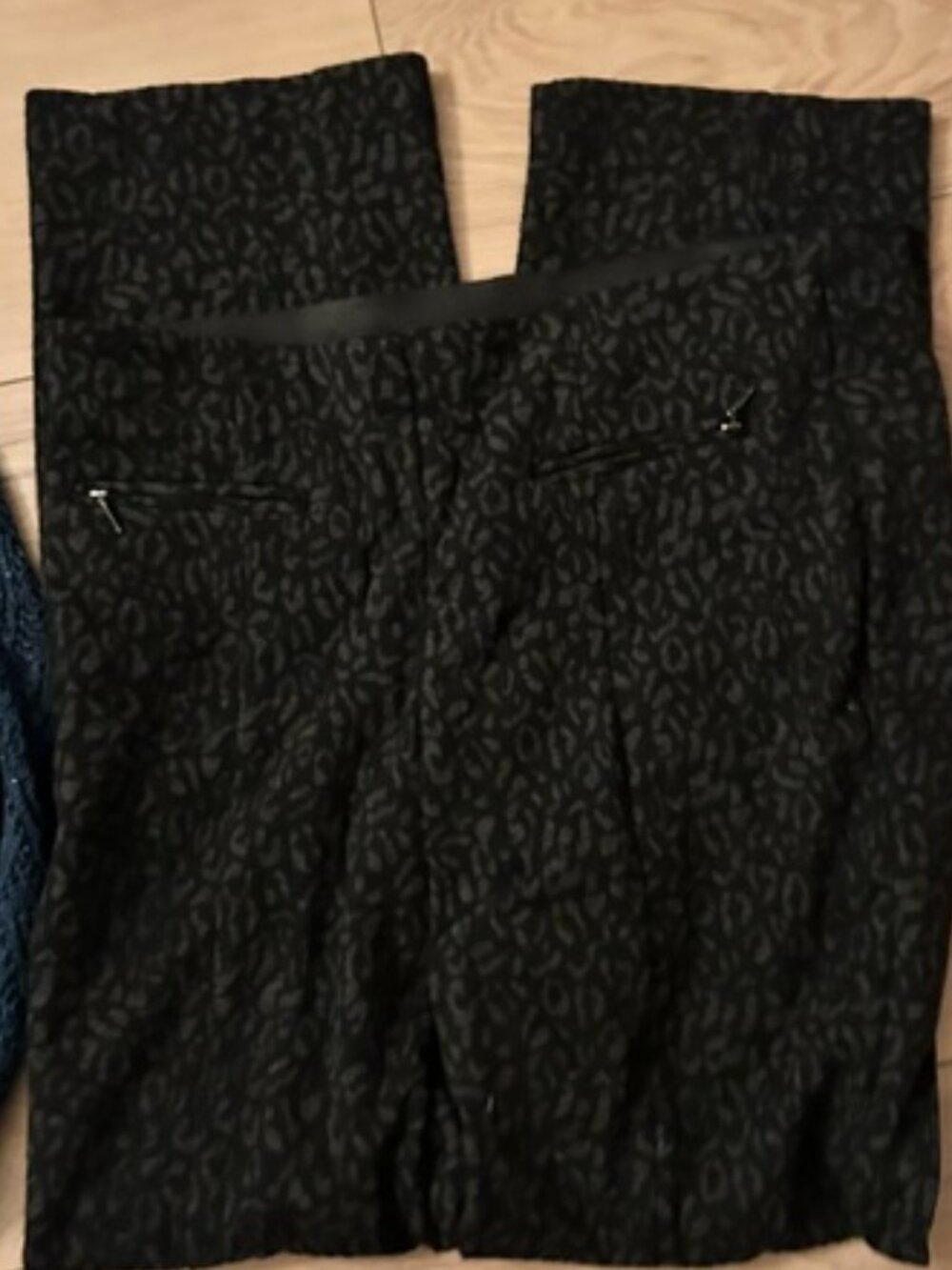 Prophecy black leopard print stretch top pants size 10 womens ten casual dress
